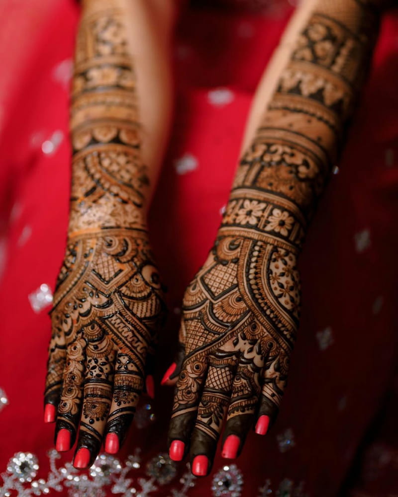 Mystical Black Mehndi Design
