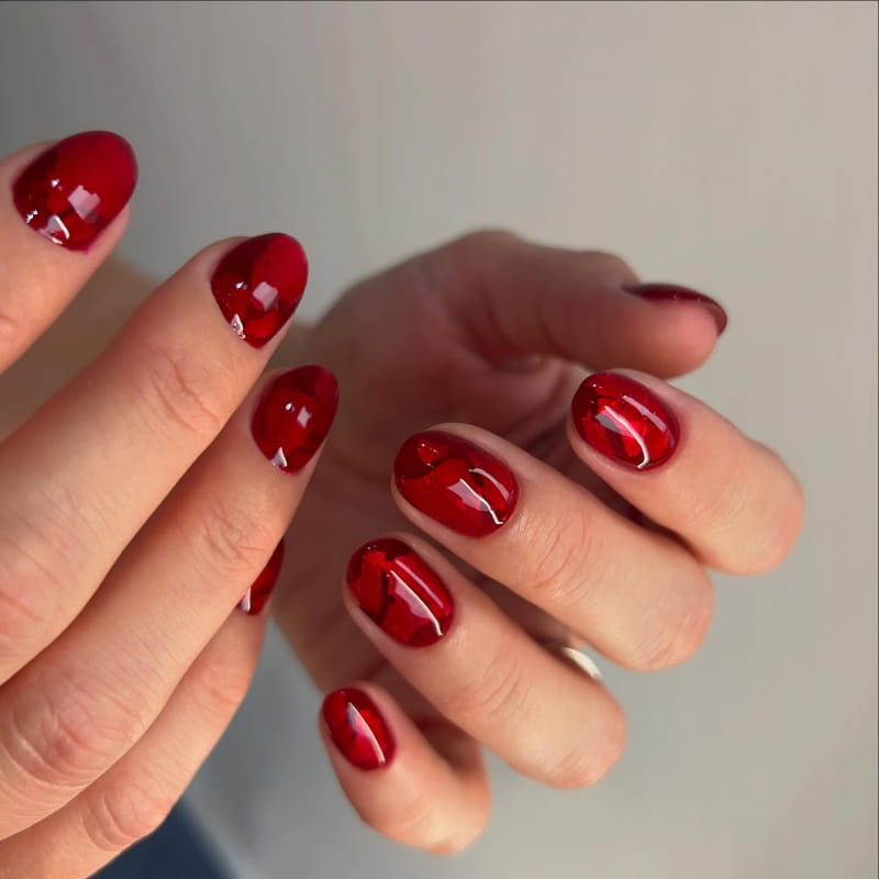 Gold Foil Nails